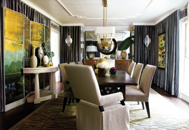 Arthur_Blank_Home_3639_Tuxedo_DiningRoom A memorable dining room at 3639 Tuxedo Road, a home recently sold in Buckhead for under $4M.