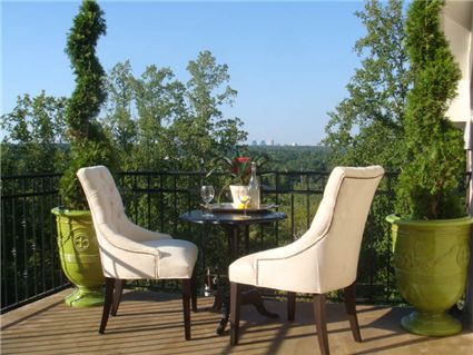 View of the Atlanta skyline in this Chastain Park home where I represented the buyers in their purchase.