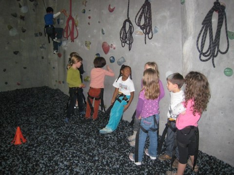 atlanta_rocks_birthday_party_group A fun spot for a birthday party for elementary-school-aged children: Atlanta Rocks.