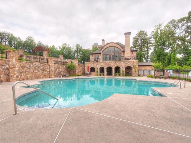 The club house is host to a beautiful swimming pool and additional amenities.