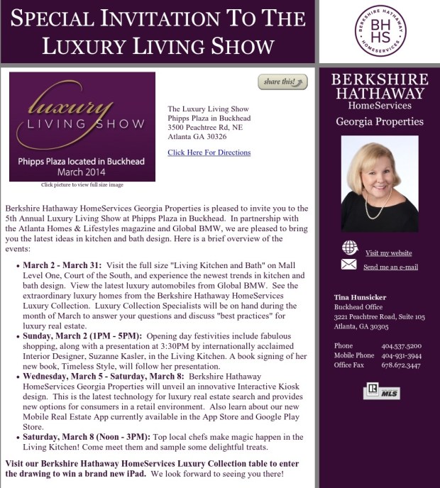 Luxury Living Show Announcement